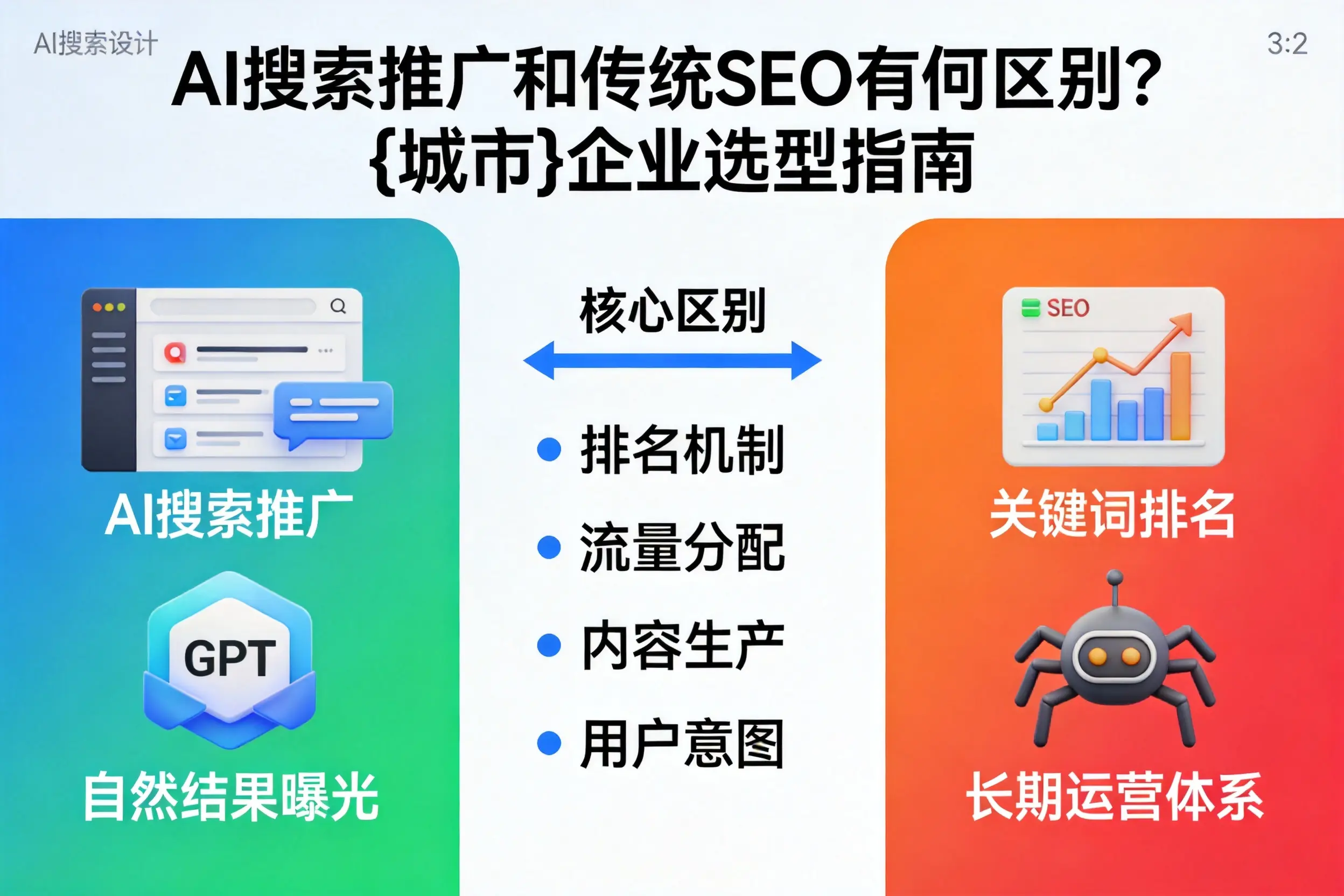 AI搜索推广和传统SEO有何区别?西安企业选型指南
