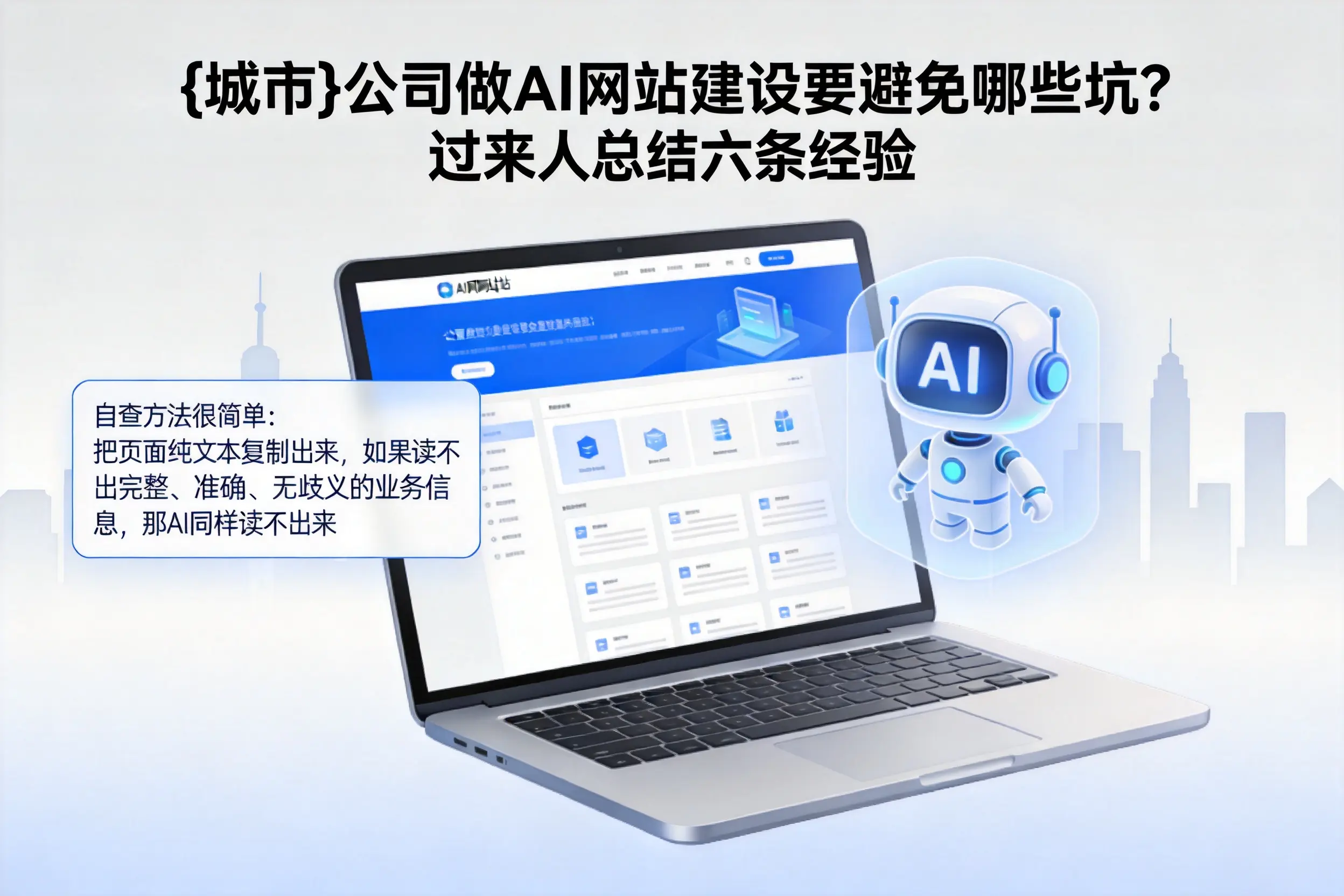 西安公司做AI网站建设要避免哪些坑?过来人总结六条经验