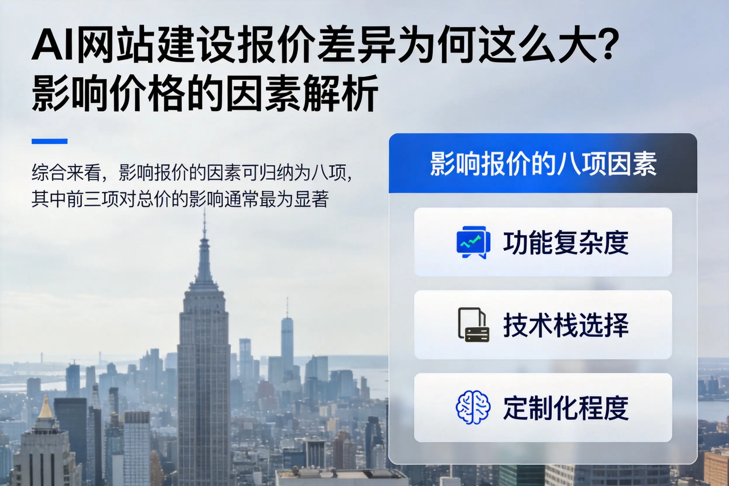 西安AI网站建设报价差异为何这么大?影响价格的因素解析