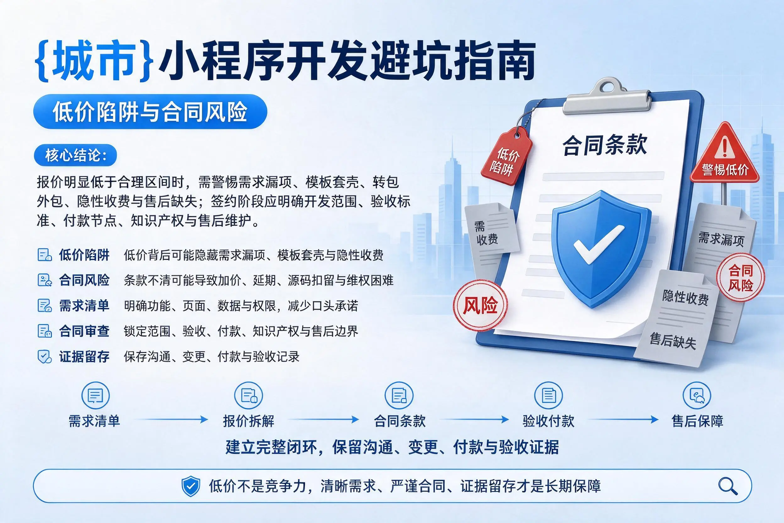 西安小程序开发避坑指南:低价陷阱与合同风险
