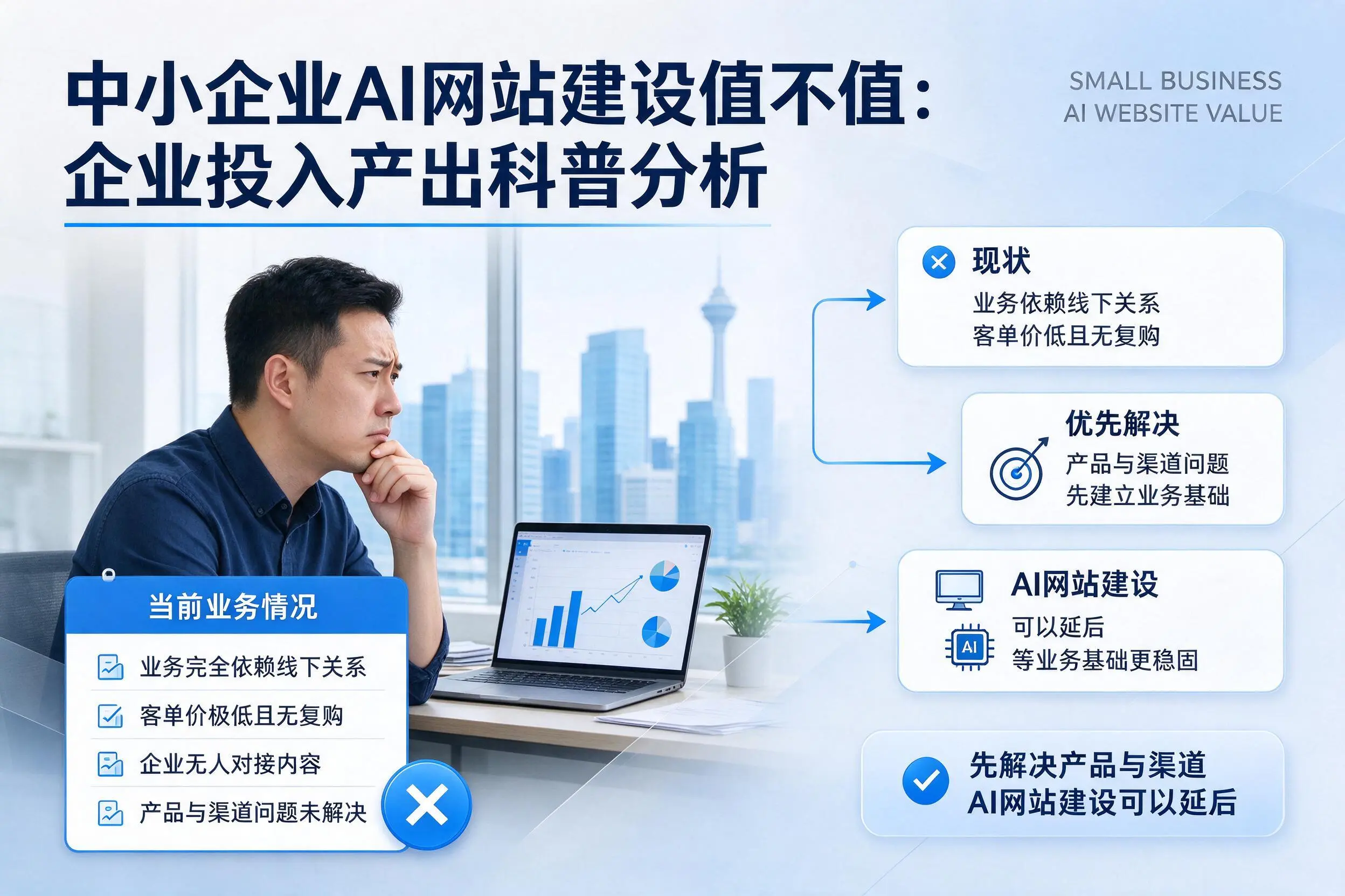 中小企业AI网站建设值不值:西安企业投入产出科普分析