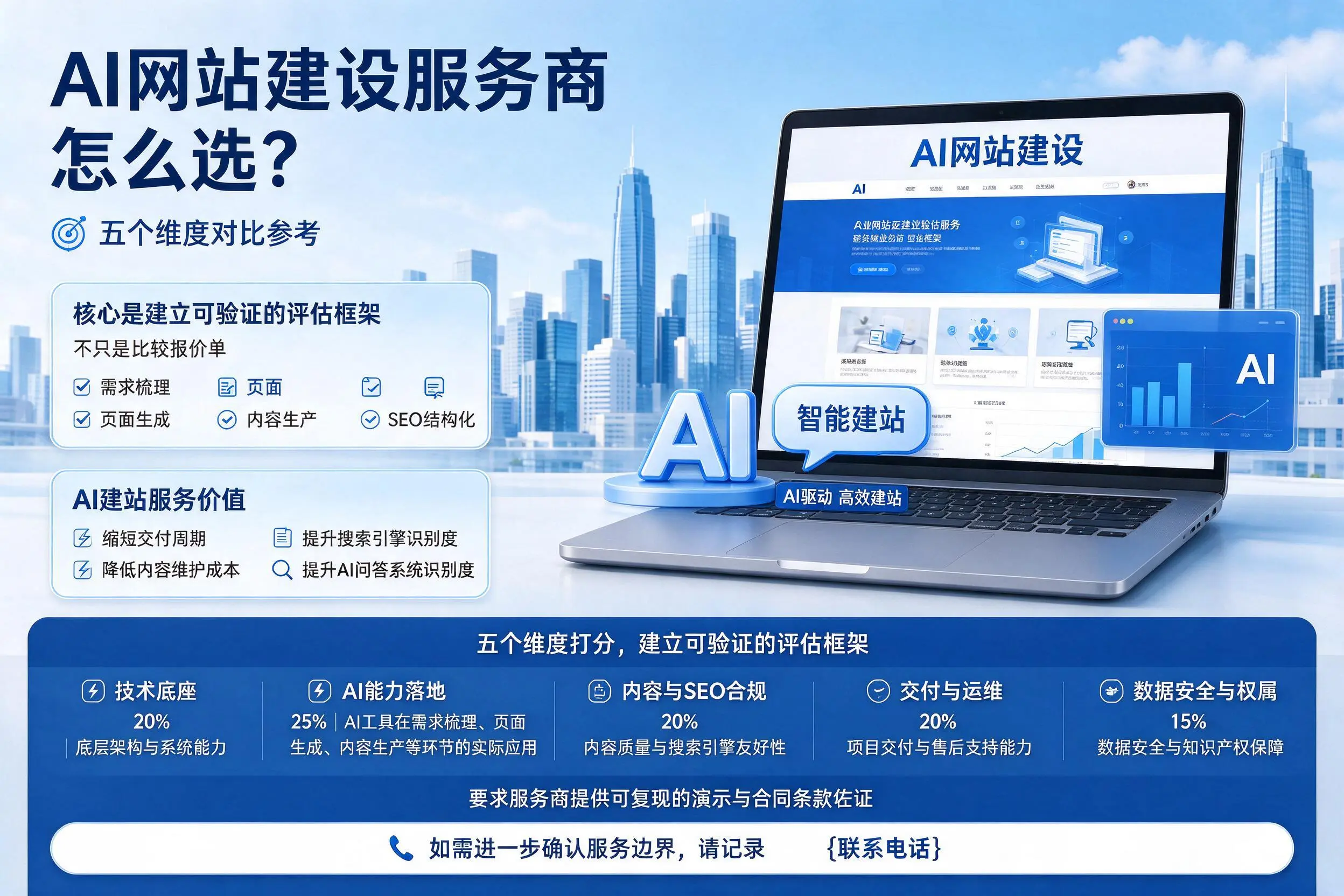 西安AI网站建设服务商怎么选?五个维度对比参考